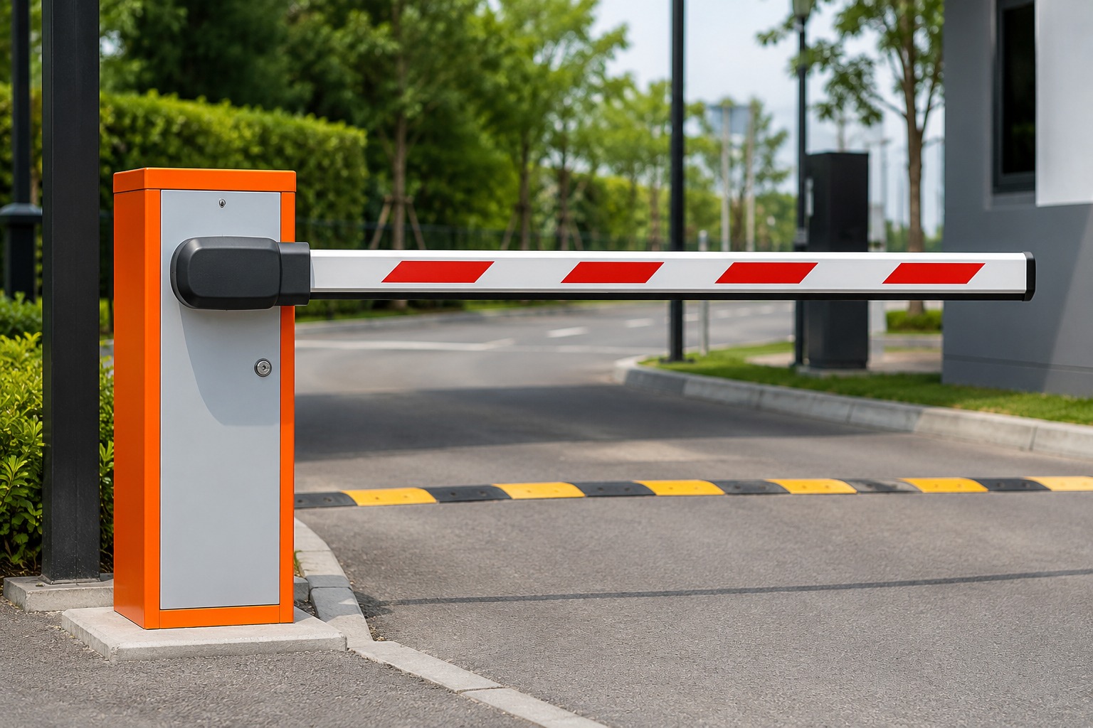 Automatic boom barrier