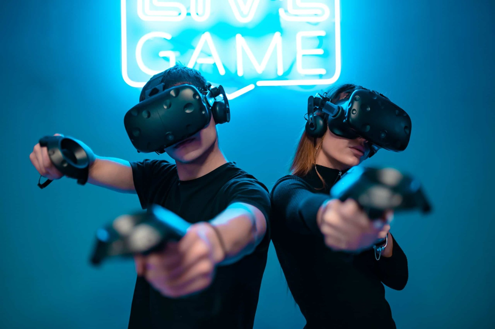 VR gaming experience setup